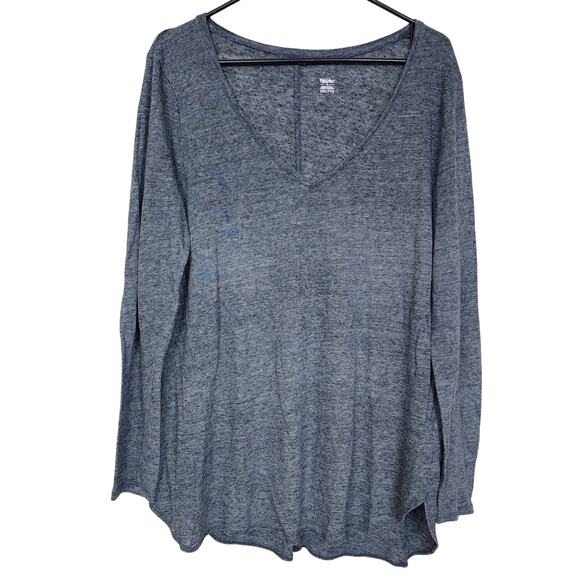 Dark Grey Gray Mossimo XXL Long Sleeve Top - Picture 3 of 6